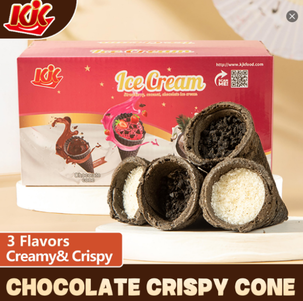 KJK Chocolate Crispy Ice Cream Cone